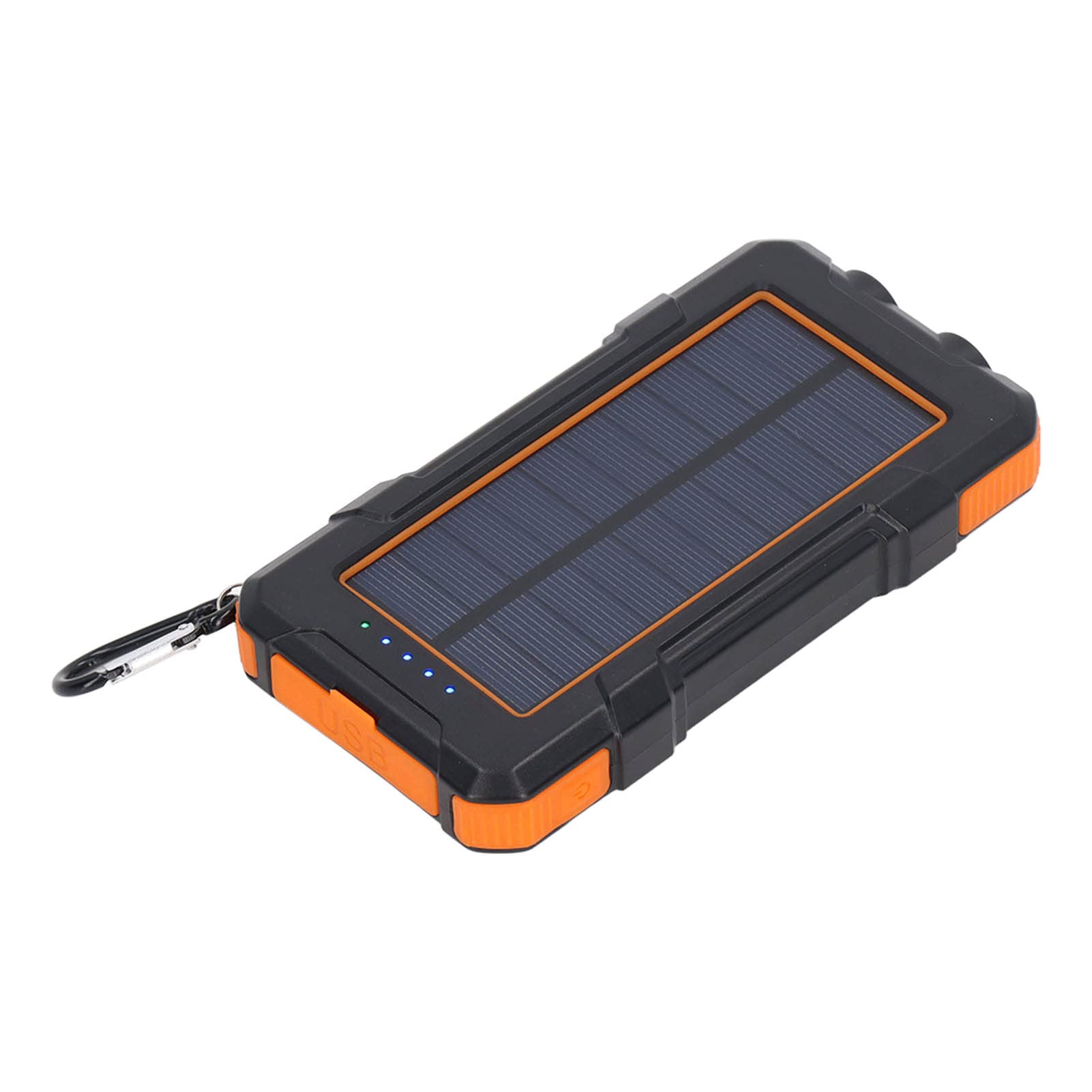 Power Bank Solare 20000mAh, Design Portatile, for Outdoor | Ricarica wireless, 2 porte USB, struttura leggera in ABS, 3 modalità di illuminazione, adatta per il campeggio