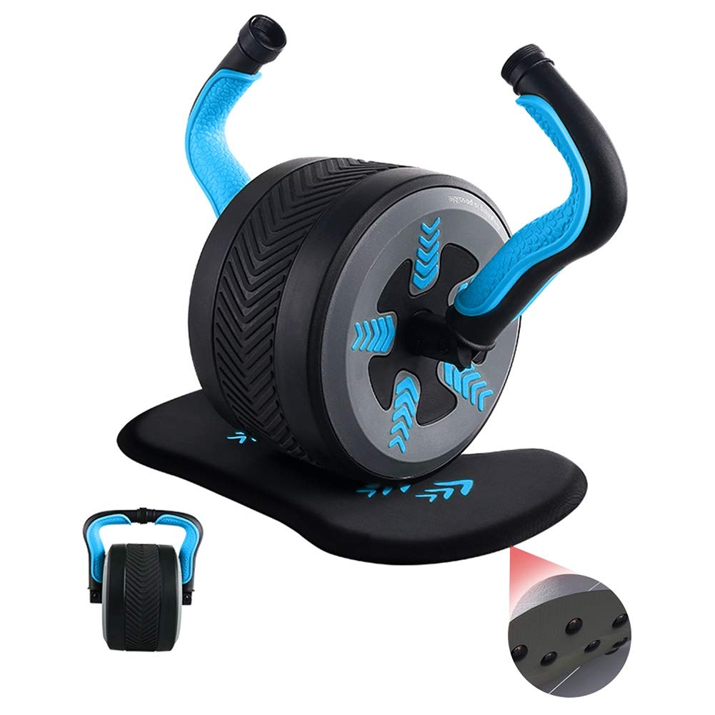 Rueda Abdominales AGYH Rueda Abdominal/Pesa Rusa De 3 Kg, con Rodilleras Suaves para Proteger La Rodilla De Lesiones, El Diseño De Balanceo Silencioso En El Hogar Ejercita Los Músculos Centrales