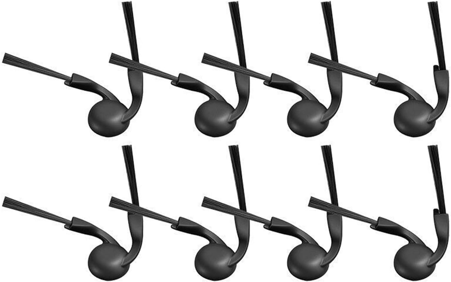 8 Pieces Side Brush, Compatible For Xiaomi 5C / S40 PRO, Robot Vacuum Cleaner Accessories spare parts