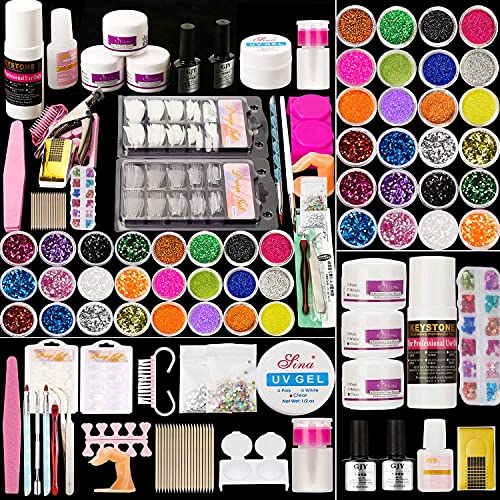 Guffo Acrylic Nail Kit, Nails Kit Acrylic Set With Nail Decorations And Tools, Acrylic Powder and Liquid Set, Acrylic Nail Supplies and Nail Set Kit With Everything Professional for Beginners… Guffo Acrylic Nail Kit, Nails Kit Acrylic Set With Nail Decorations And Tools, Acrylic Powder and Liquid Set, Acrylic Nail Supplies and Nail Set Kit With Everything Professional for Beginners…