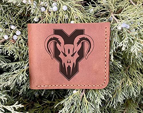 Apex Predator Badge Leather Wallet Mens, Gamer Wallet, Gamer Gifts, Personalized Mens Wallet Christmas Gift for Him Custom Leather Wallet Handmade Husband Gift, Boyfriend Gift, Geek Gift k4713