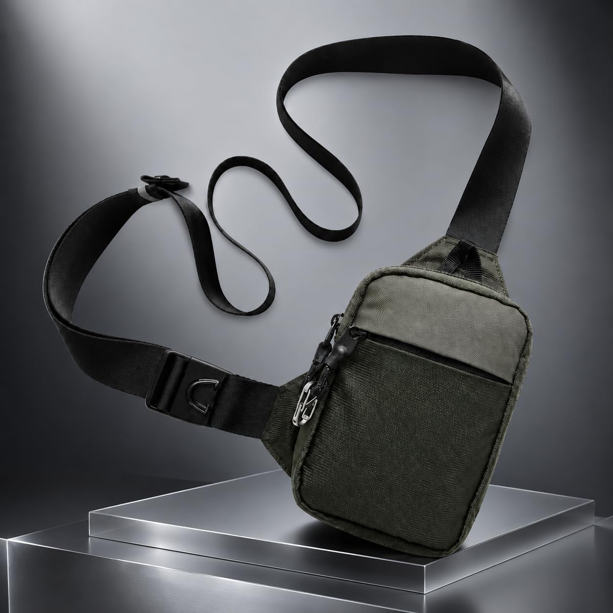 Nomalero Sacoche Homme Anti-Vol avec Doublure RFID, Fermetures Sécurisées et Sangle Renforcée pour Travail, Trajet et Tourisme