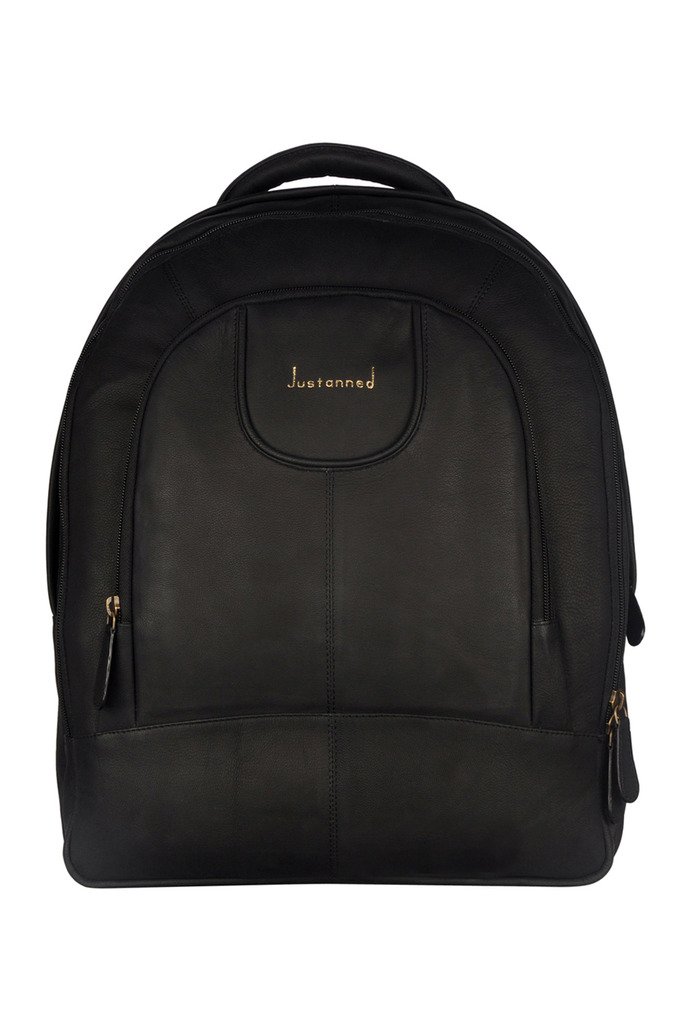 Men Black Leather Backpack. Amazon.in Fashion