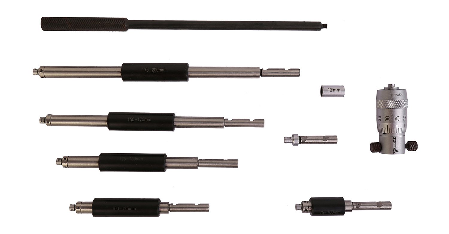 Yuzuki Stainless Steel Inside Micrometer Interchangeable Rod Type, 25-50 mm (Silver) - Image 1