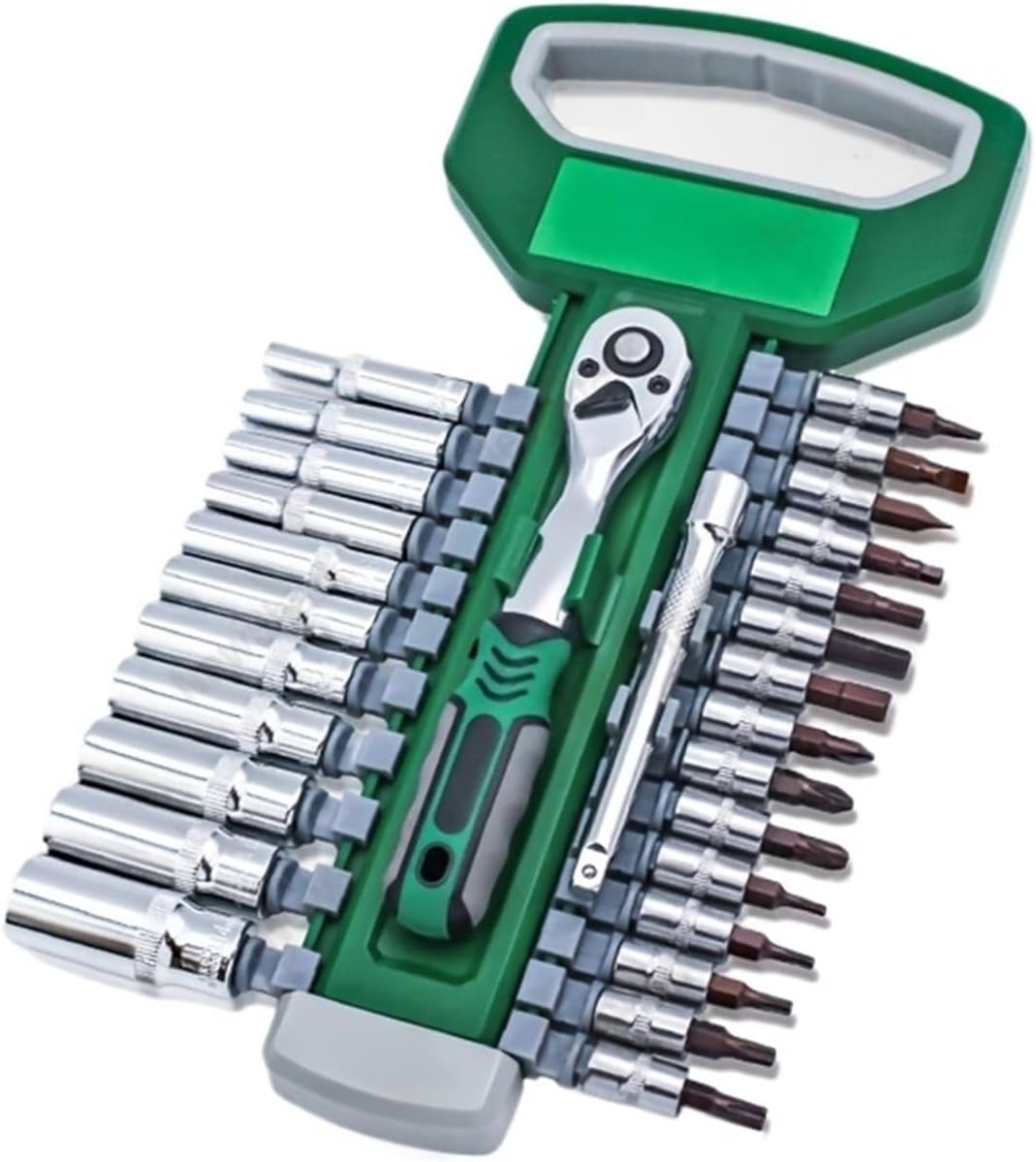 Compatible For 28-Piece 1/4 Inch Ratchet Socket Wrench Set 4mm-14mm 72-Tooth Quick Release Hand Tool Kit