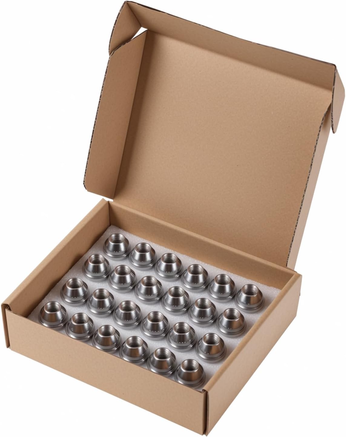 24pcs M14x1.5 Lug Nuts 14x1.5 Chrome Lug Nuts Large Acorn Seat Lug Nut One-Piece Design for 2015-2023 Ford F-150 F150 Expedition Lincoln Navigator OEM Factory Wheels