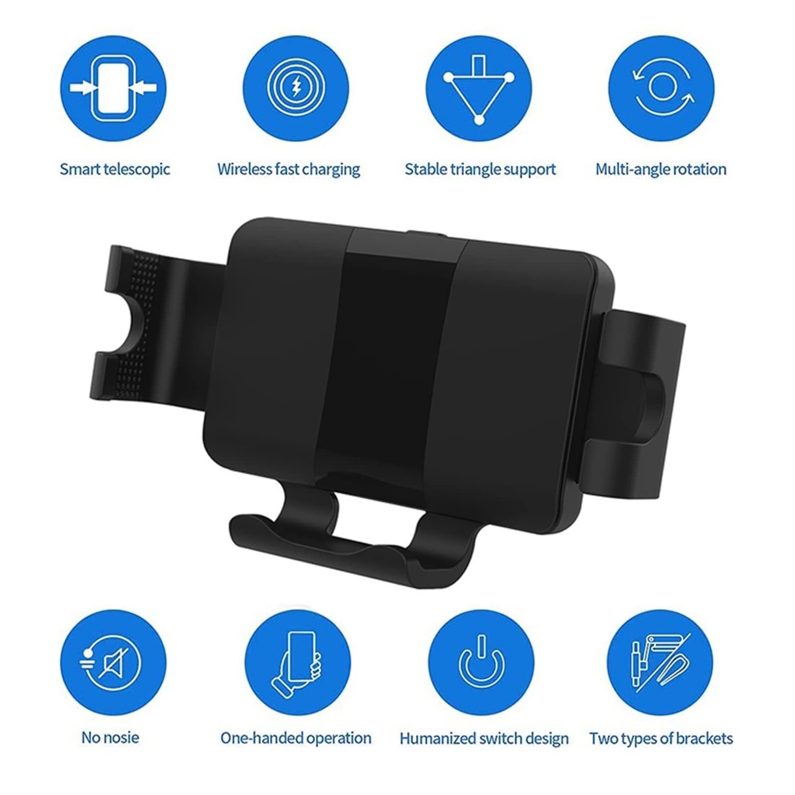Cargadores inalámbricos, Cargador de Coche inalámbrico rápido 20W for Soporte de succión de ventilación de Pantalla Plegable de teléfono(D)