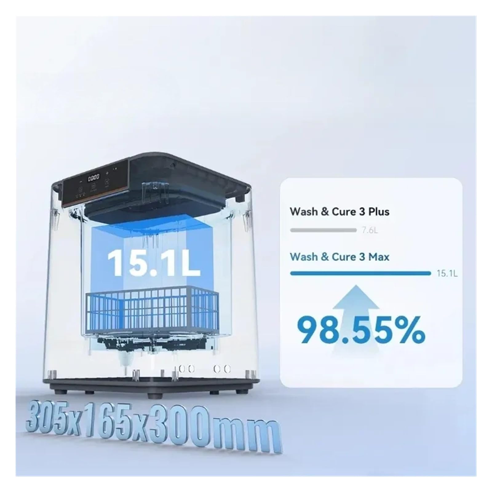 Amazon.co.jp: Wash&Cure 3 Max 15.1L 大型樹脂3Dプリンター対応 Wash
