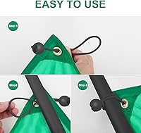 Vista 5 de 60 cuerdas elásticas de bolas de 6 pulgadas, cuerda elástica resistente para exteriores con bolas, bolas elásticas de lona para refugio, campamento