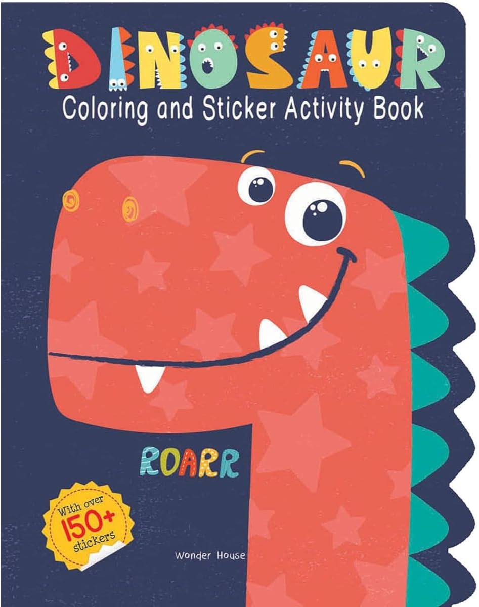 - Dinosaurs - Coloring and Sticker Activity Book (With 150+ Stickers)