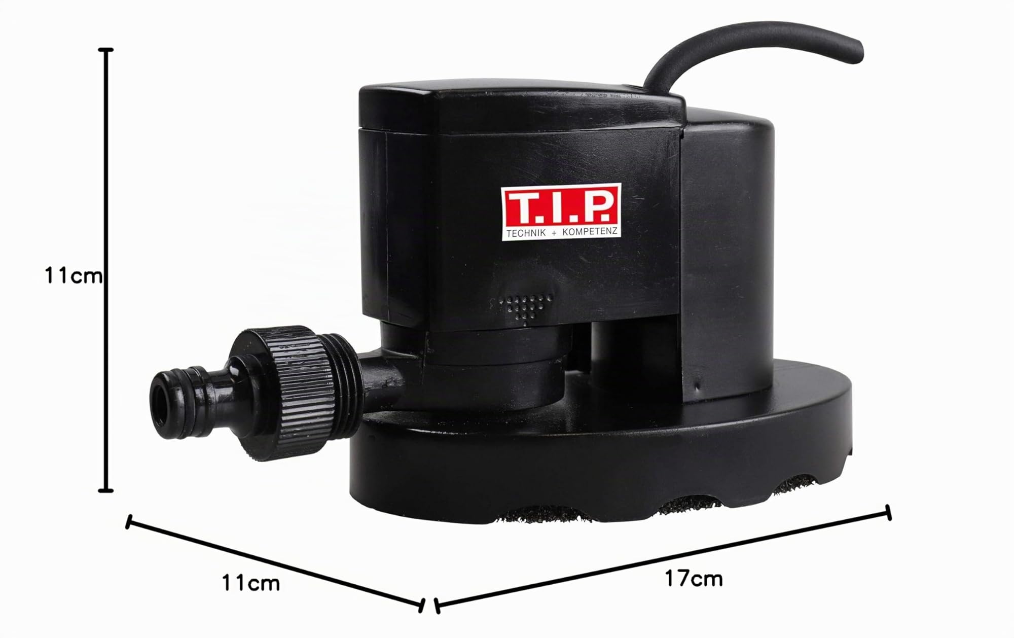 T.I.P. Pompa per piscina con copertura automatica (per teloni e pellicole solari, pompa di drenaggio idromassaggio, portata 1.300 l/h, altezza di mandata 1,6 m, spugna filtro, protezione