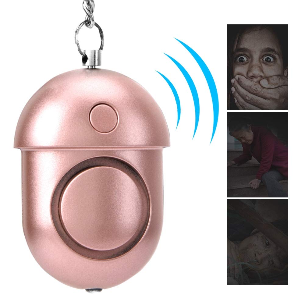 Alarma Personal De Seguridad Para Mujeres - Sirena 130 DB, Luz Estroboscópica, Recargable USB, Detección De Caídas