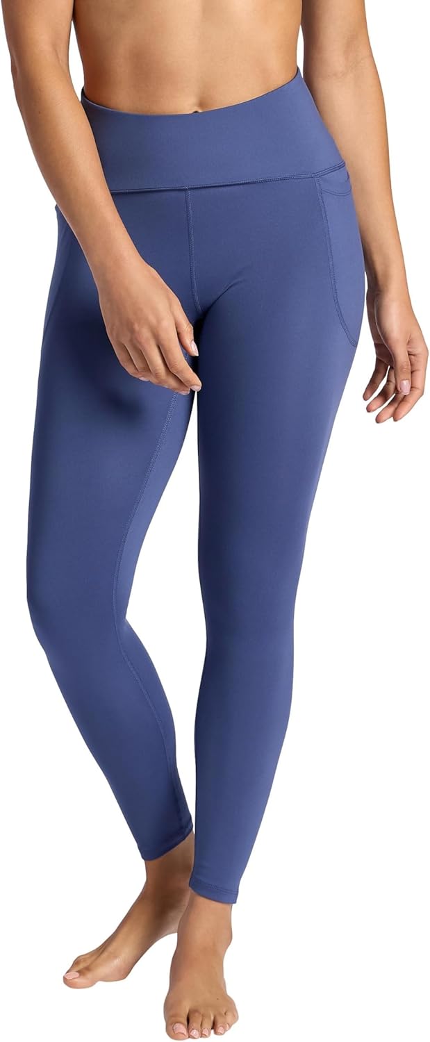 Gaiam Womens Om High-Rise Activate 7/8 Legging, Slim Fit, 25” Inseam, Moisture-Wicking