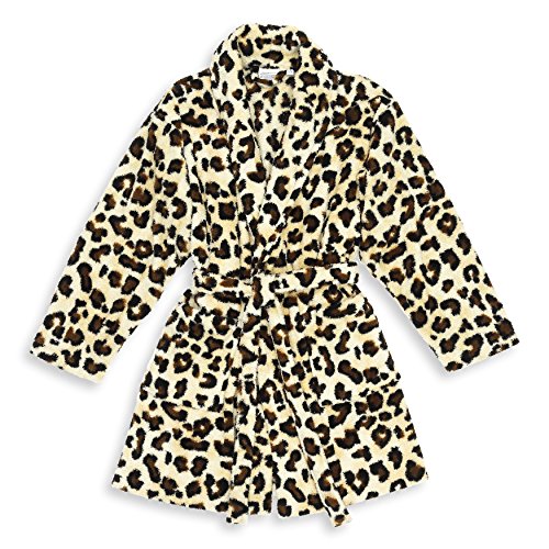 Super Plush Luxurious Soft Leopard Print Bathrobe - Available in 2 Adult Sizes3