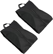 Travel Shoe Bags - Waterproof and Dirt-Resistant Bags, Ideal for Luggage and Suitcase, Capacity up to Size 47, Stylish Design in Black (2)