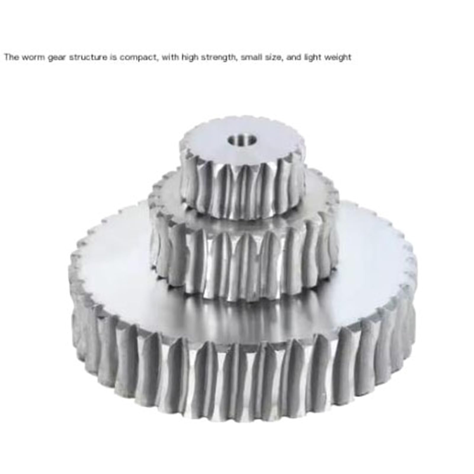 Set Vite senza Fine e Ruota per Ingranaggi (Worm Gear), 1 Modulo 55 Denti, Acciaio C45, per Trasmissione di Potenza, Riparazione Macchinari e Progetti Meccanici