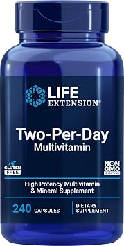Life Extension Two-Per-Day Multivitamin, 240 Capsules