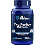 Life Extension Two-Per-Day Multivitamin, Vitamins B, C, D, zinc, Packed with Over 25 Vitamins, Minerals & extracts, Two-Month Supply, Non-GMO, Gluten-Free, 240 Capsules