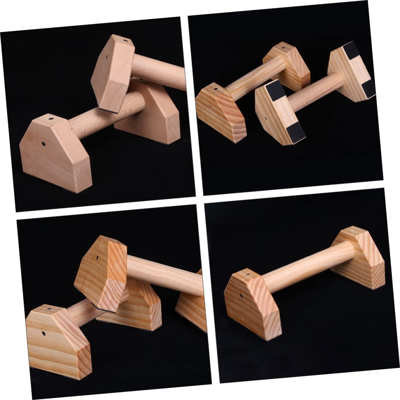 1pair Push-up Holders Pine Strength Training Stands for Arm and Chest Workout Body Building Accessories for Home Gym