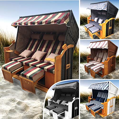 BRAST® Strandkorb Ostsee | 3-Sitzer XXL | 2-3 Personen | 165cm breit |...