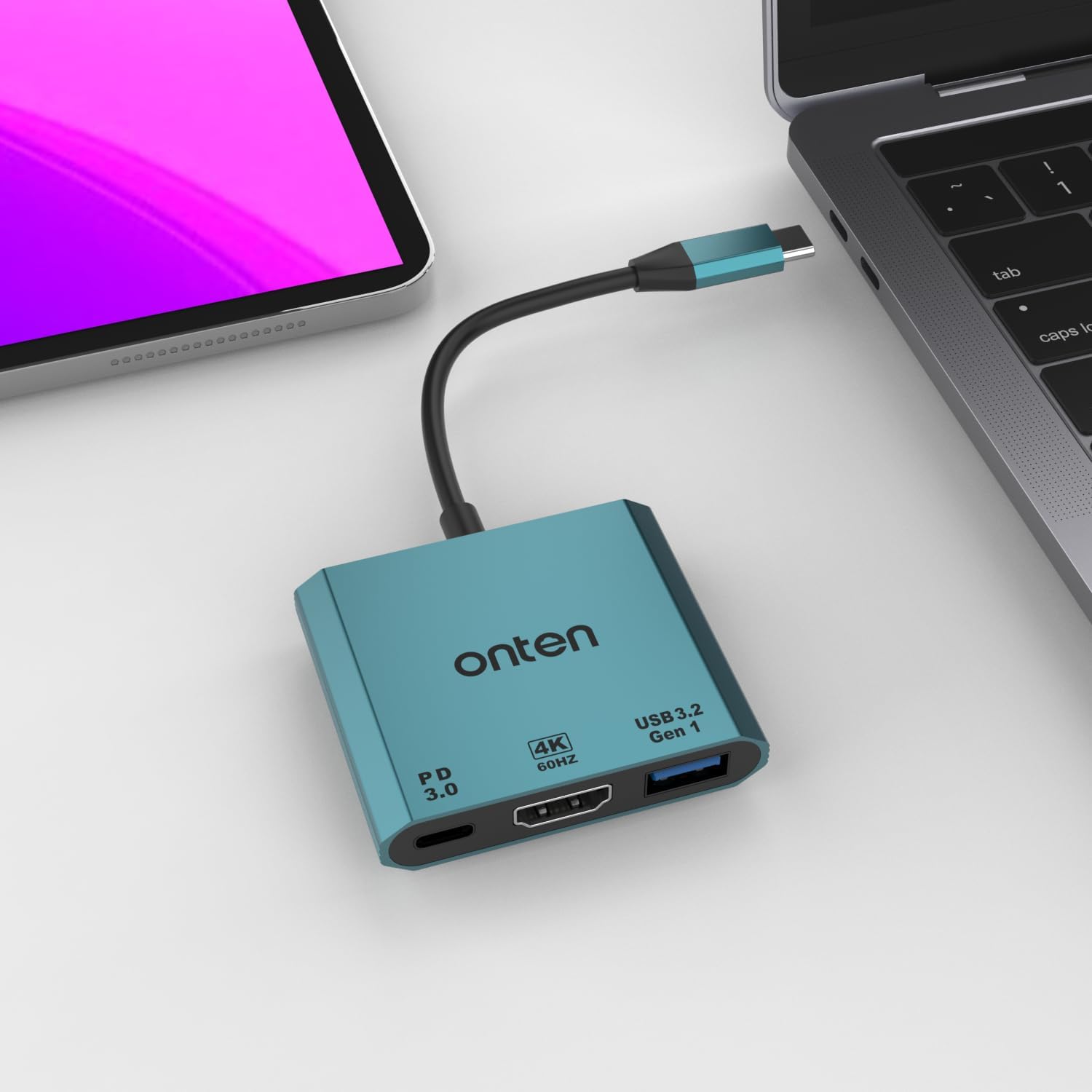 Amazon.com: ONTEN USB-C to HDMI Adapter.USB Type-C HUB with 4K@60HZ ...