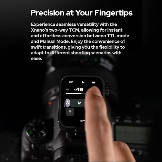 GODOX X3C 2.4G Wireless Flash Trigger Transmitter TTL Autoflash with Large OLED Touchscreen Multiple Flash Modes with USB Port 32 Channels 16 Groups Compatible with Canon Cameras