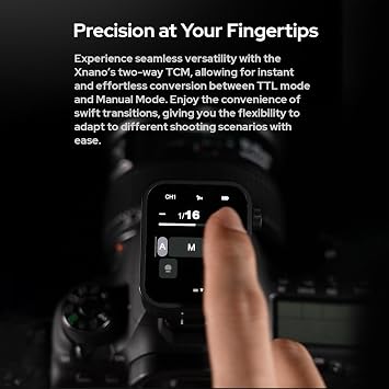 GODOX X3C 2.4G Wireless Flash Trigger Transmitter TTL Autoflash with Large OLED Touchscreen Multiple Flash Modes with USB Port 32 Channels 16 Groups Compatible with Canon Cameras