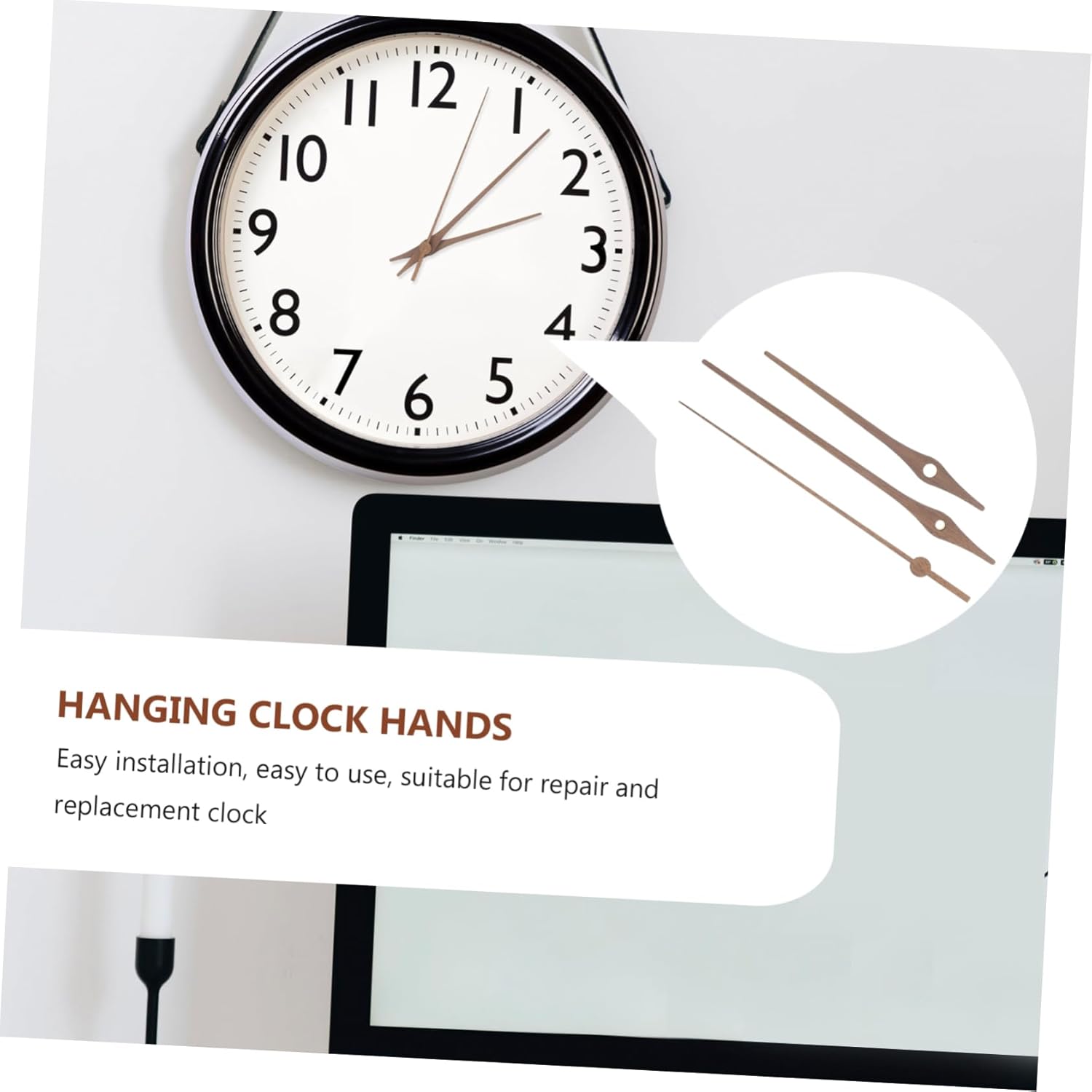 25 Sets Wooden Clock Hands Replacement Kit DIY Wall Clock Hands for Repair