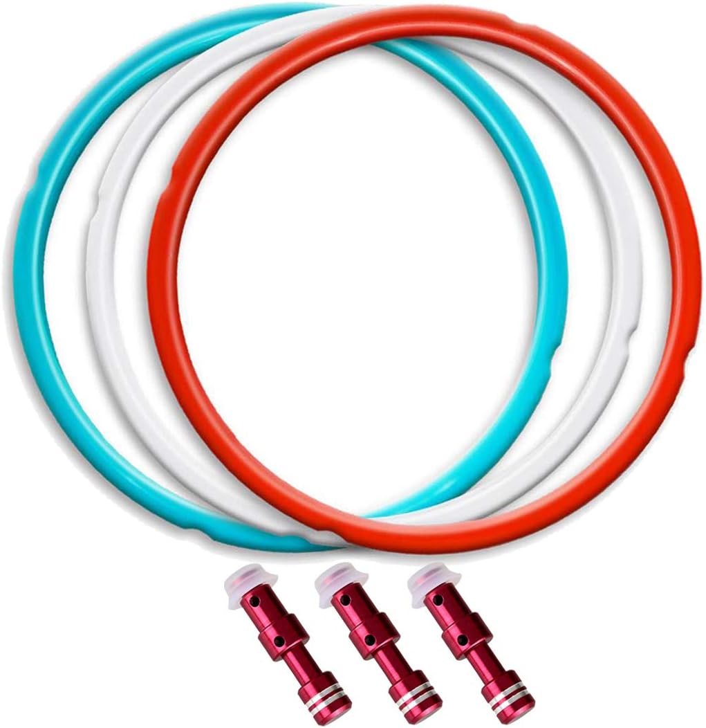 Silicone Sealing Ring For Instant Pot 8 Qt, Food-Grade Silicone For Instant Pot 8 Qt Pressure Cooker Duo, Lux, Duo Plus, Ultra, Viva InstaPot - 2-Pack