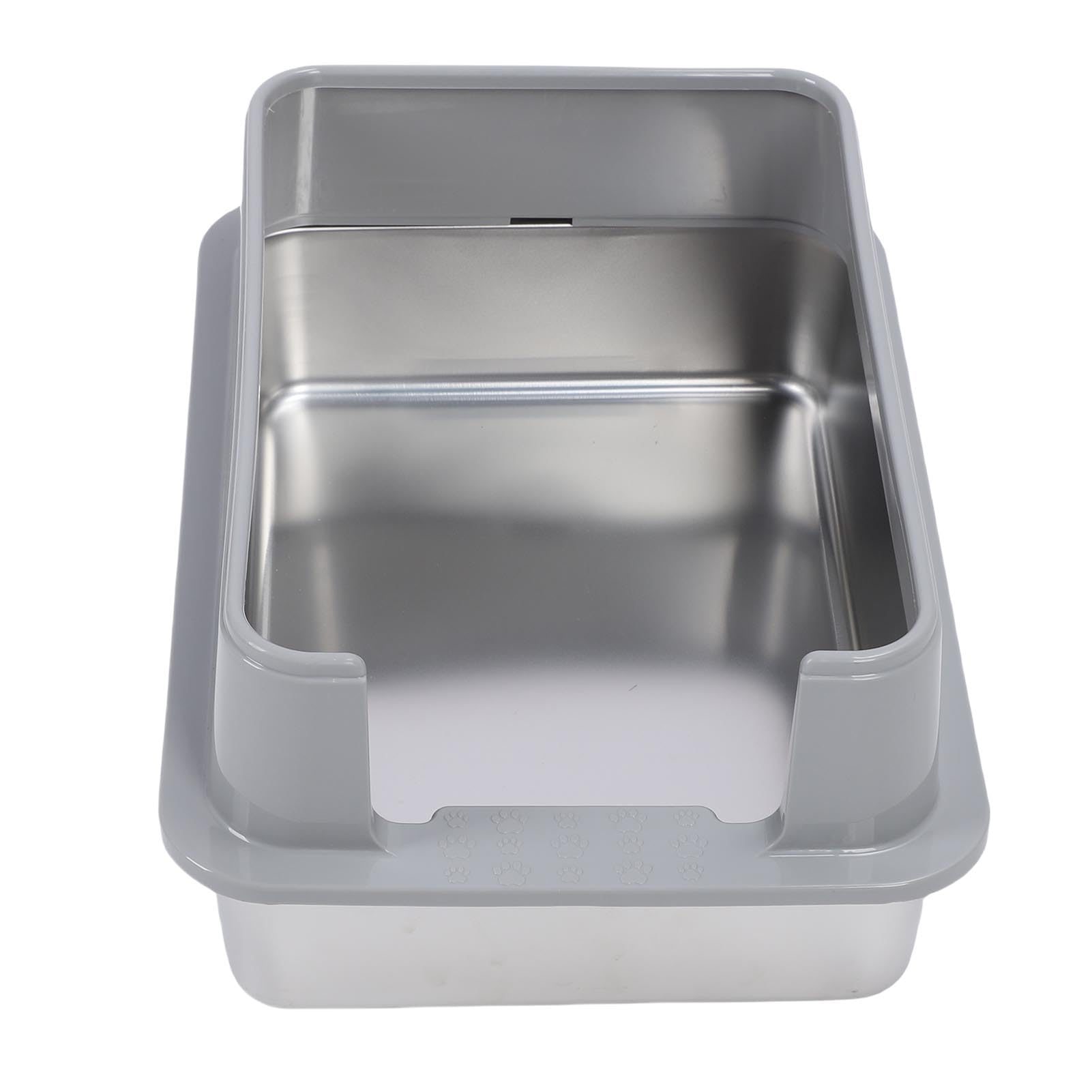 Caja de Agua Extra Grande y Espaciosa con Paredes Altas semicerradas para baños de Mascotas en el hogar y el Apartamento, Mantiene los Pisos Ordenados, Bandeja de Agua