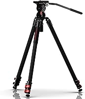 Vista 9 de IFOOTAGE Gazelle TC7 - Trípode para cámara de carbono, 61 pulgadas, 3 secciones con mango de liberación rápida, compatible con videocámara DSLR