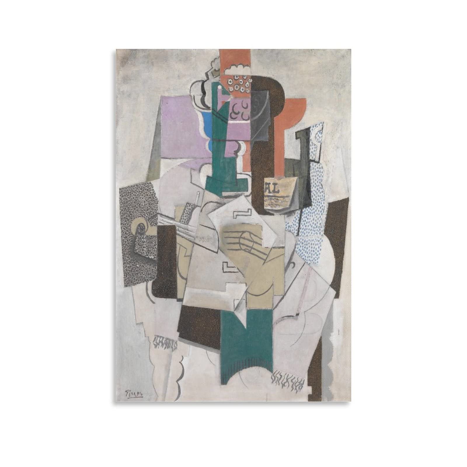 パブロ・ピカソ、Bottle, Glass and Violin Amazon.co.jp: Pablo Picassoパブロ・ピカソ偉大なる画家の作品