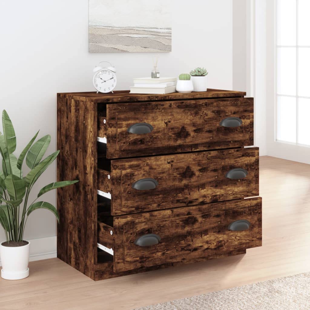 Credenza in legno e metallo, 70 x 35,5 x 67,5 cm, design moderno con ampio spazio di archiviazione, corridoio, cucina, camera da letto, soggiorno