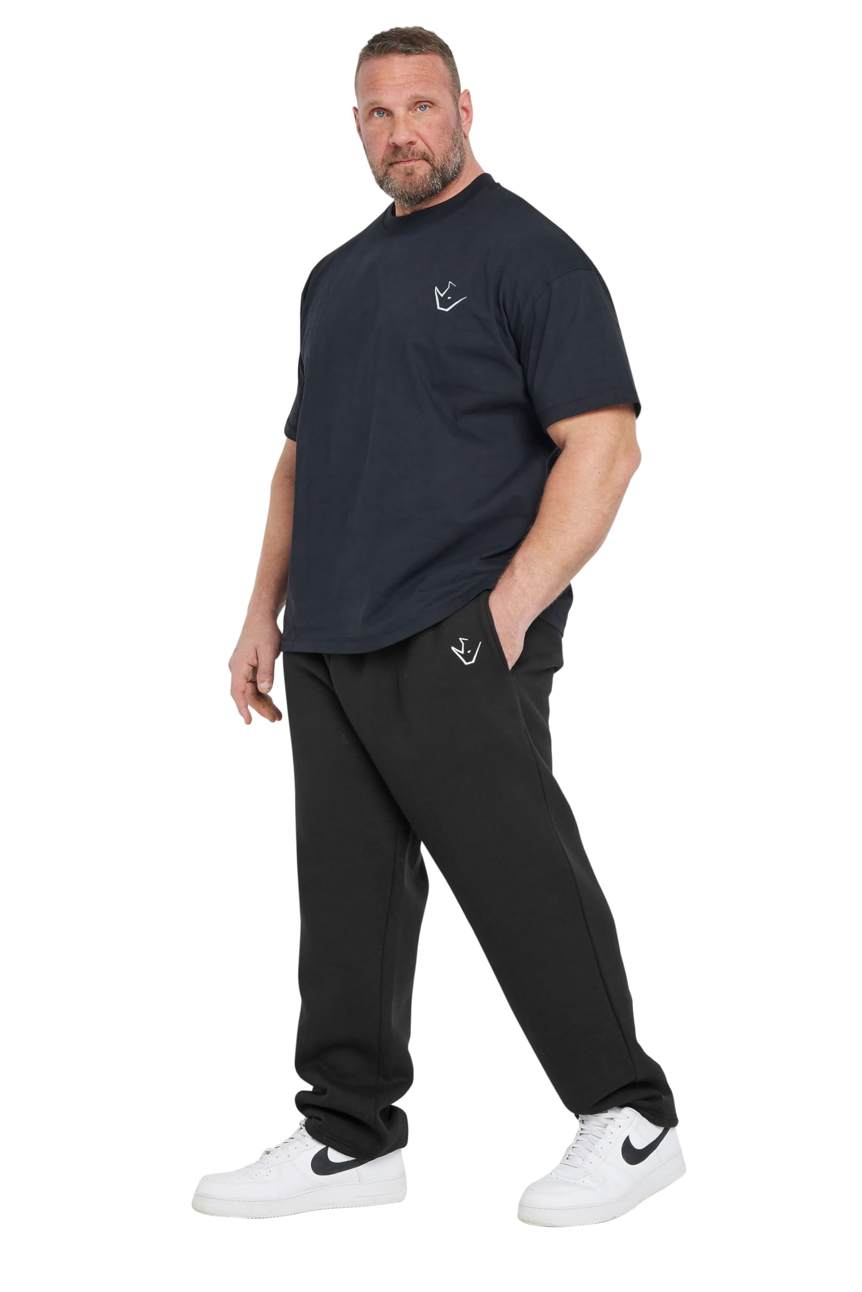BadRhino Ironrhino Big & Tall 'Rest Day' Joggers - Men's - Plus Size Curve Black