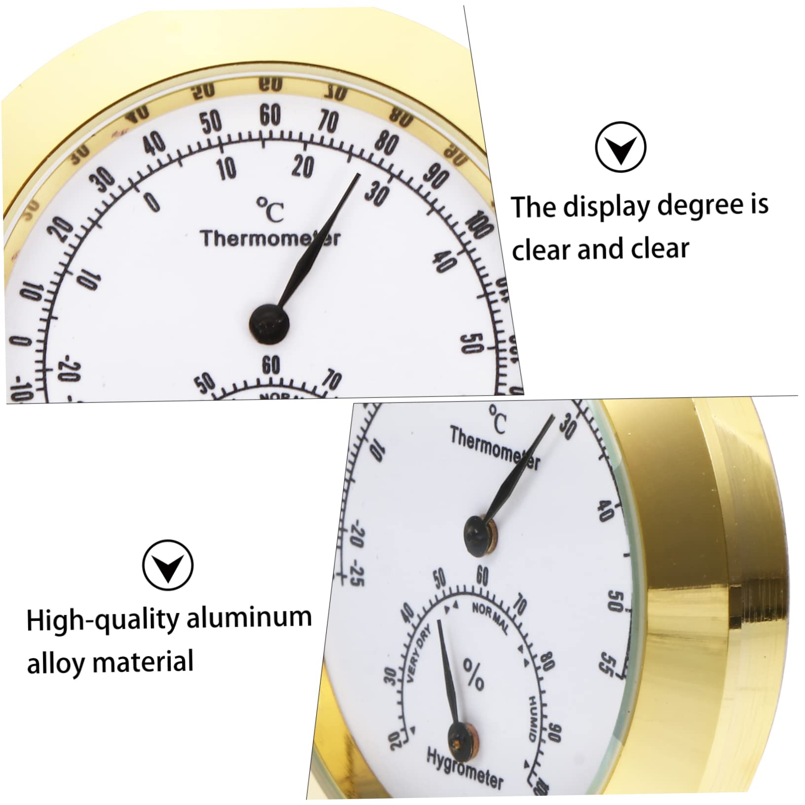 ibasenice Thermohygrometer Violin Humidity Thermometer Temperature Gauge Portable