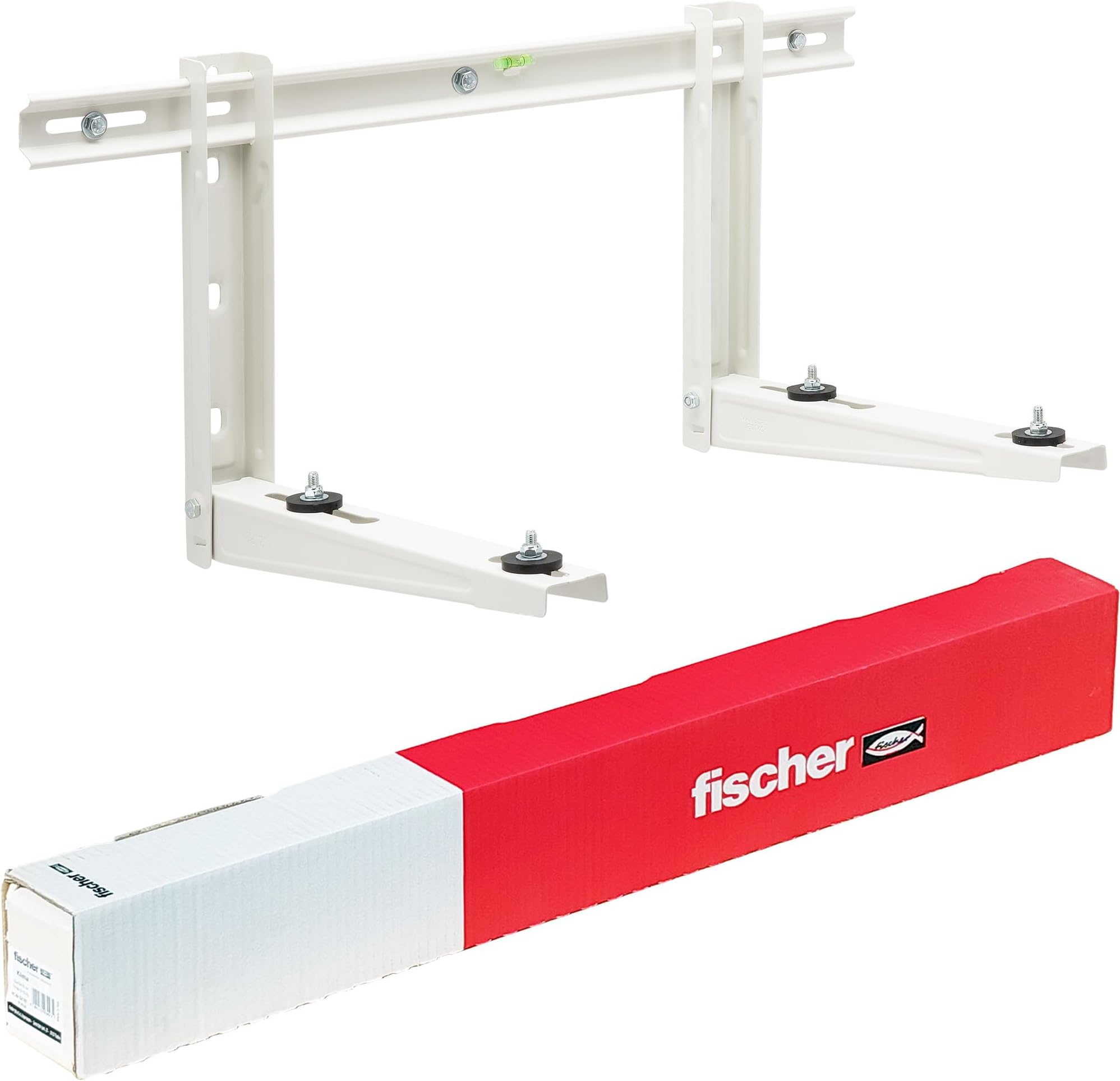 KLIMA KLIK 465 Outdoor Unit Air Conditioner Brackets, Arm Length 465 mm, Galvanized Steel Shelves, Quick Connect, Includes Fixing System Fischer SX and Anti-Vibration Feet