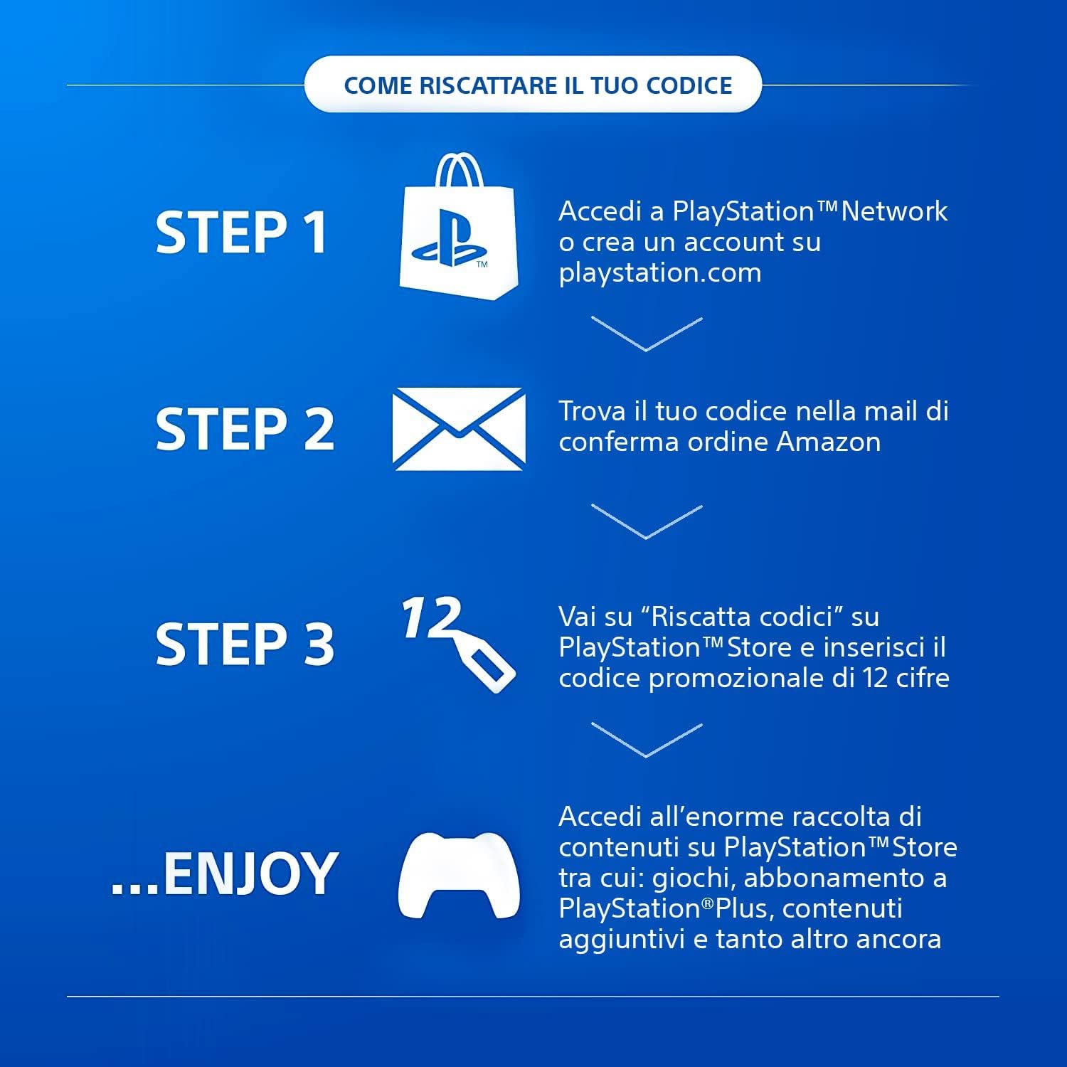 Playstation Sony 5 - DualSense Wireless Controller + 10 Store Gift Card | PSN Account italiano [Codice per email]