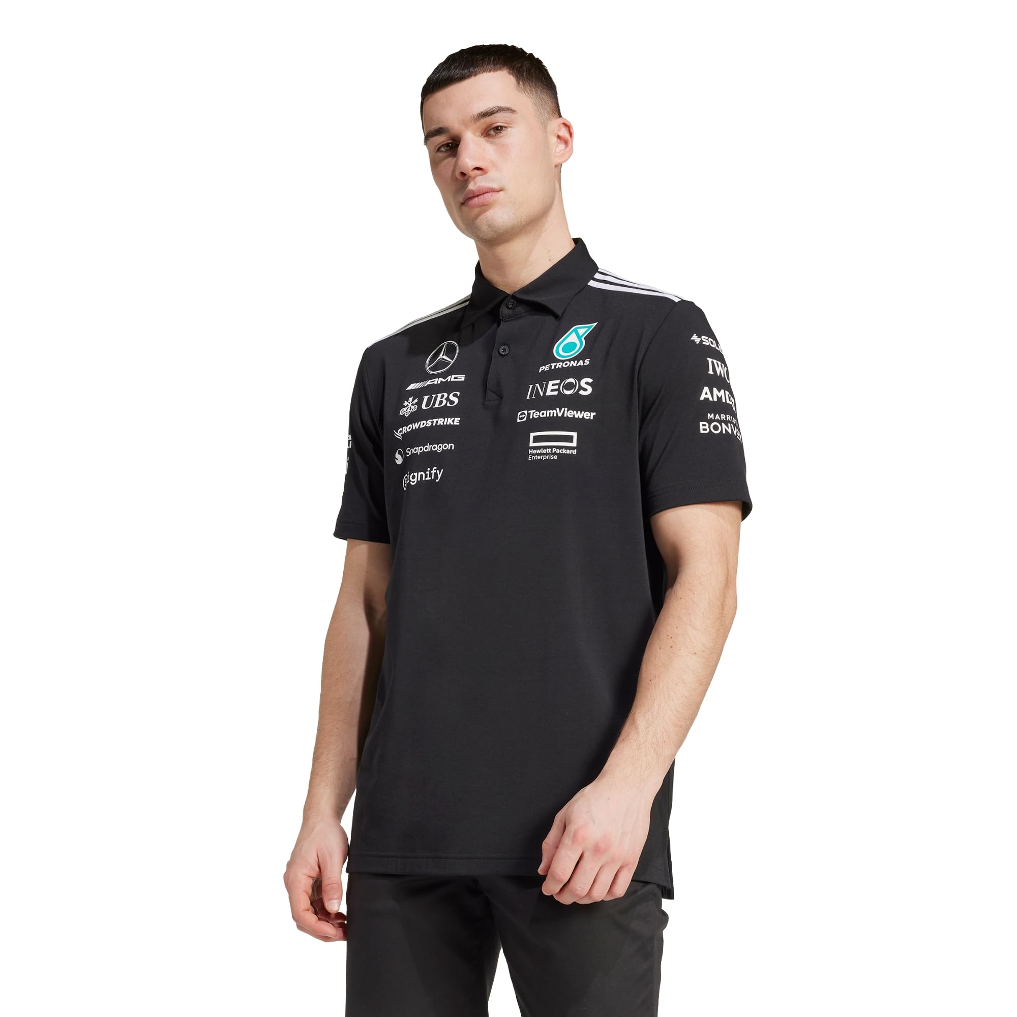 Adidas Hombre Mercedes - AMG Petronas Formula One Team Team Polo Black Men