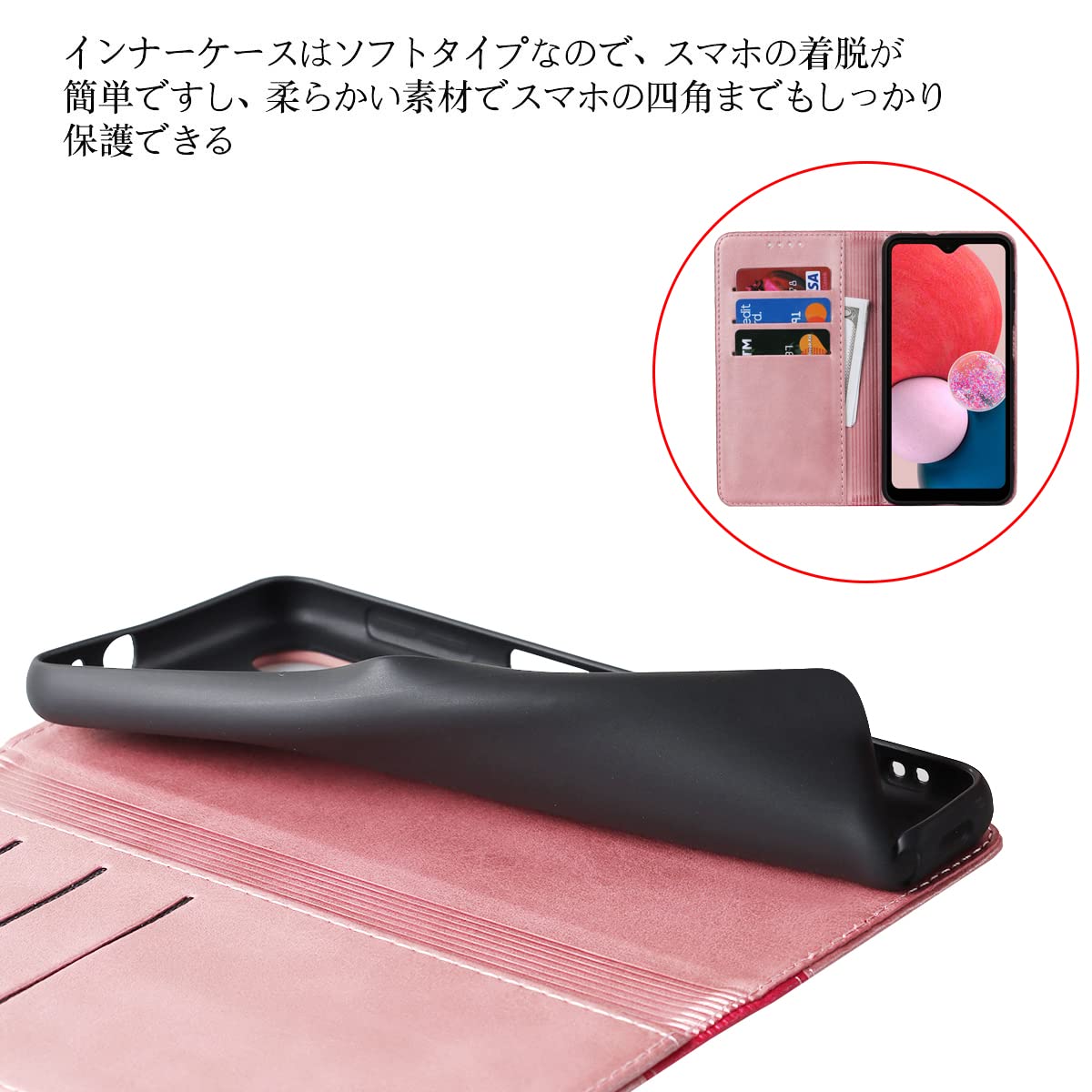 Amazon.co.jp: Galaxy A23 5G ケース 手帳型 日本版 ドコモ docomo SC