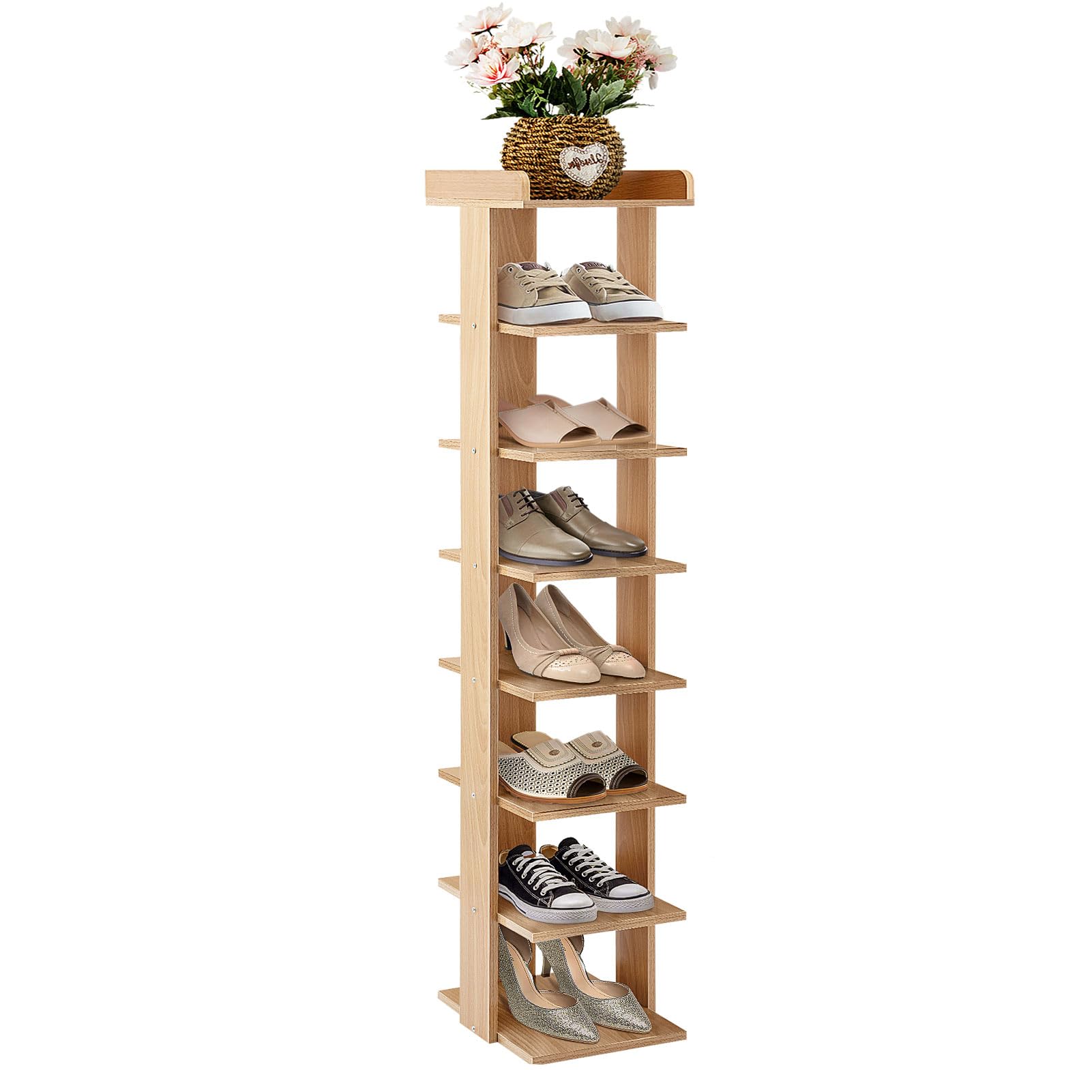 Tall Narrow Tall Wooden Shoe Shelf Tall Shoe Storage Cabinet
