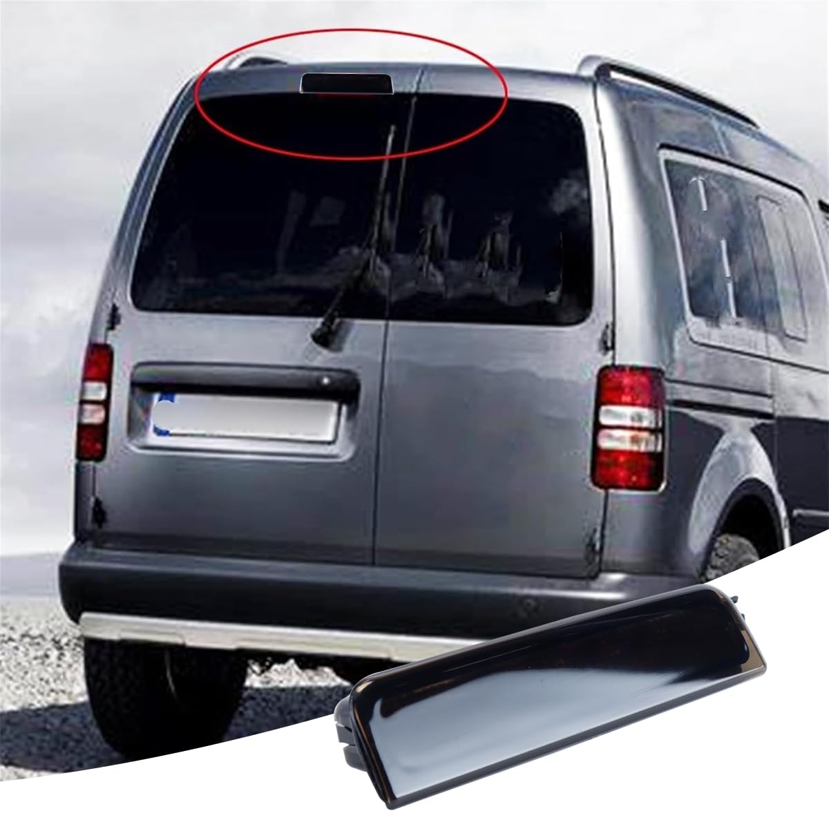 Luce freno posteriore alta, terza luce di stop centrale 2K0945087C adatta per Volkswagen Caddy 2004-2015