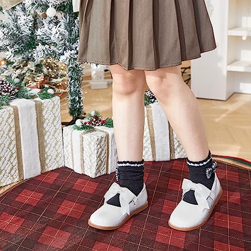 Image of PHIRAMIN Toddler Girl Mary Jane Dress Shoes-Little Girl School Uniform Shoes for Wedding Party