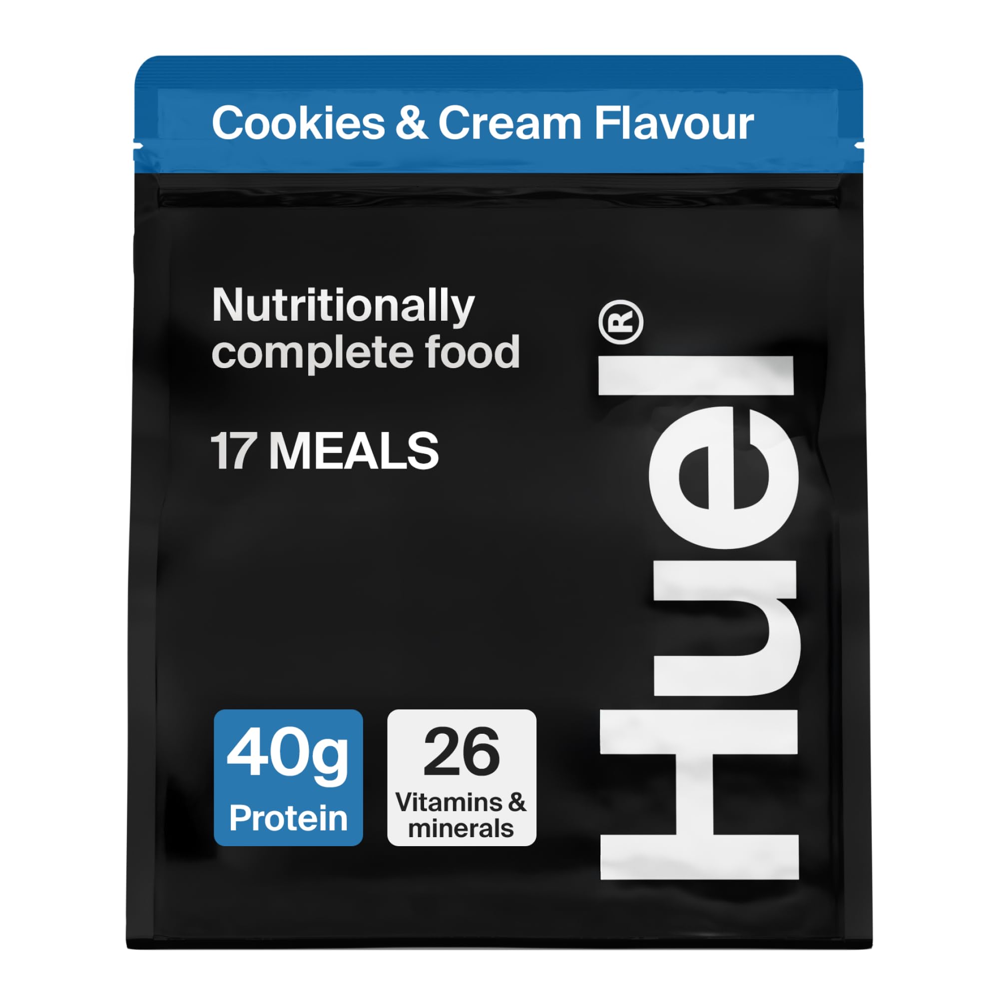Huel Black Edition High Protein Complete Meal Replacement 17 Meals Cookies &