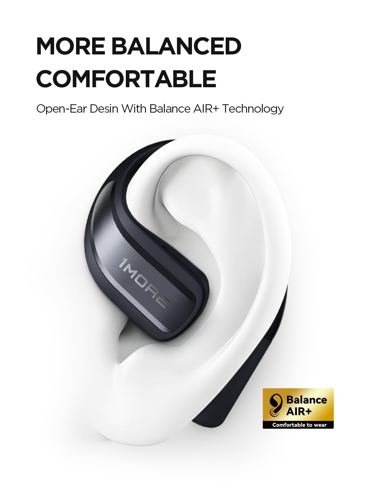 1MORE S70 オープンイヤーイヤホン ブラック ワイヤレス 元箱付き Amazon.co.jp: 1MORE オープンイヤーイヤホン Open Earbuds S70