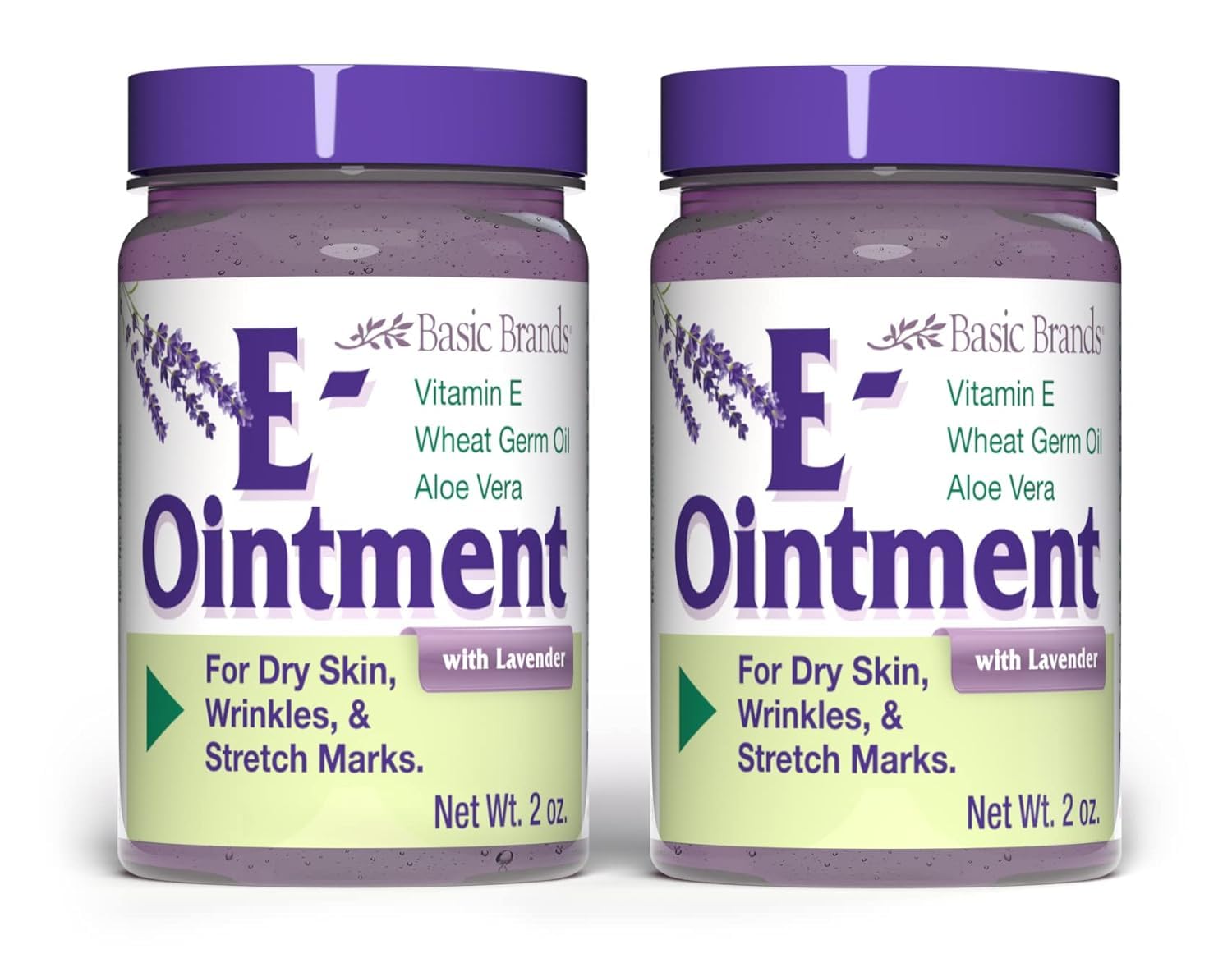 Vitamin E Ointment with Lavender - 2oz - Moisture Enhancing - 2-Pack