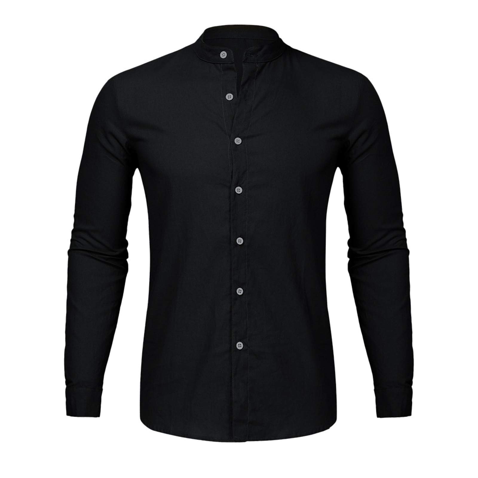 Herren Lässige Bluse, Baumwolle Leinen Hemd Lose Tops Langarm Hemd Frühling Herbst Sommer Casual Hübsches Männer Hemd