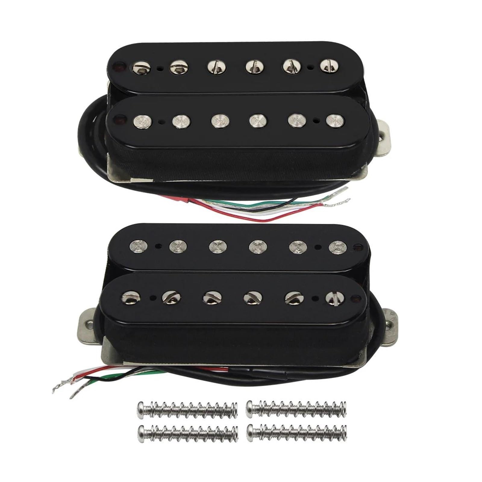 Repuestos Para Pastillas De Guitarra Pastillas De Guitarra Duraderas De Calidad Profesional. | 2 uds Alnico 5 pastilla de guitarra Humbucker Pickup doble bobina negro para guitarra eléctrica