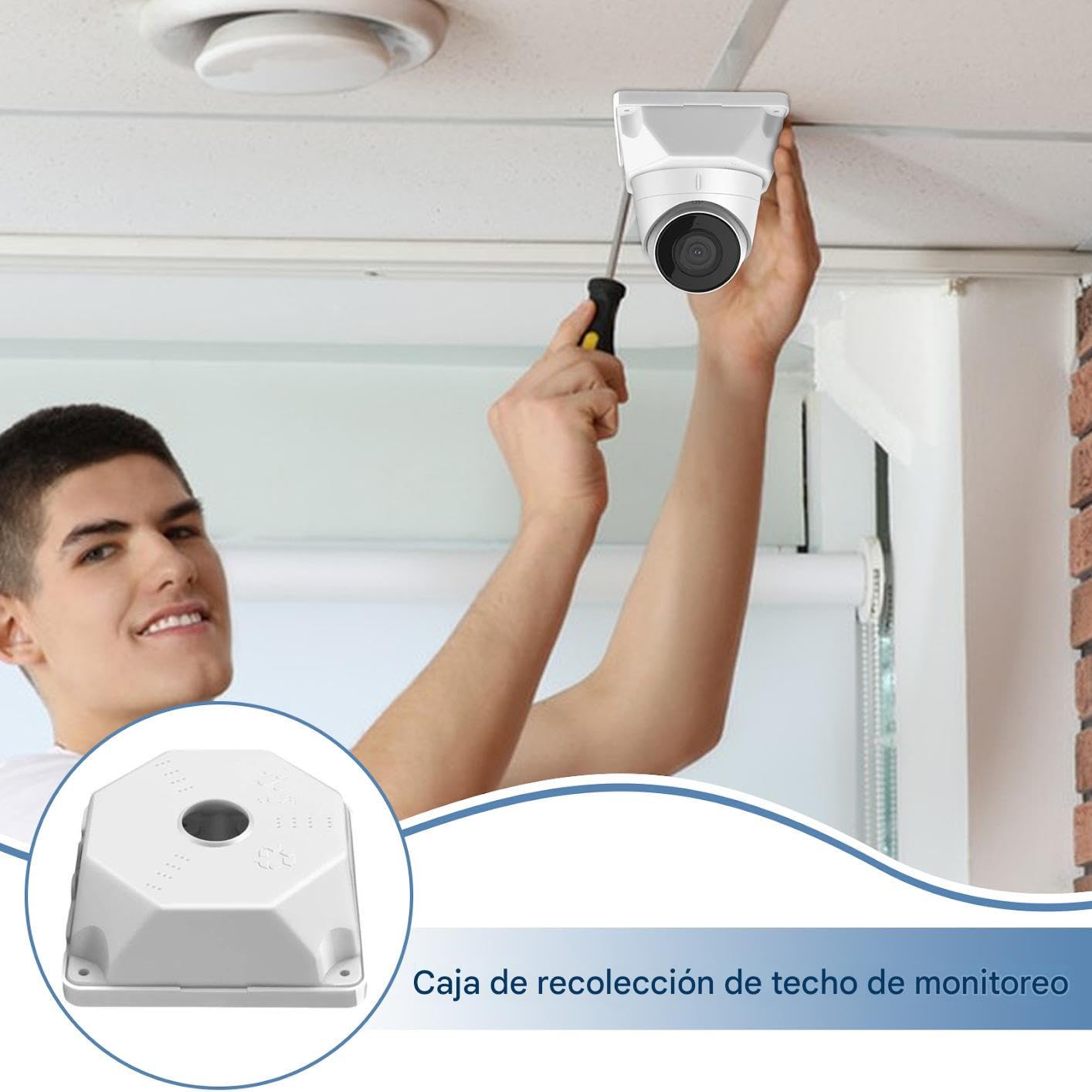 Camera Mounting Bracket,Ceiling Mount Bracket For Camera | Removable Cable Organization For Home, Garage, Office, Warehouse, Wall, Apartment, Balcony