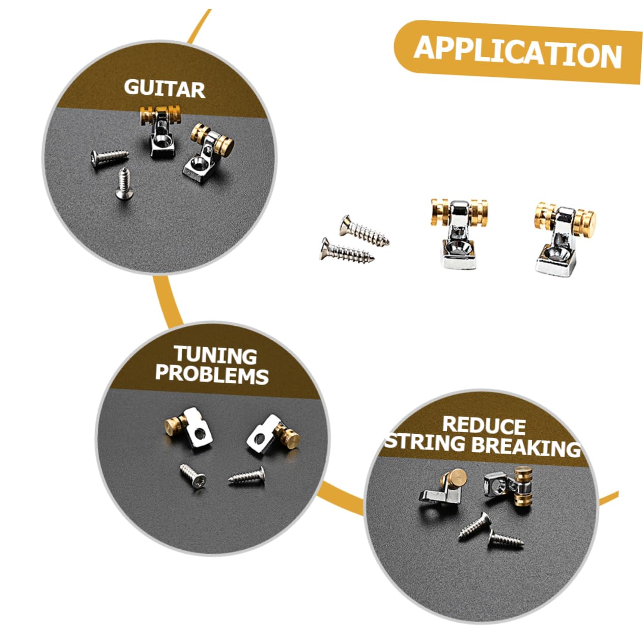 HEMOTON 10stücke Roller-gitarrensaiten-retainer Professionelle Saitenführung Für Verbesserte Stimmstabilität Und Langlebigkeit Saiten Installieren Geeignet Gitarren