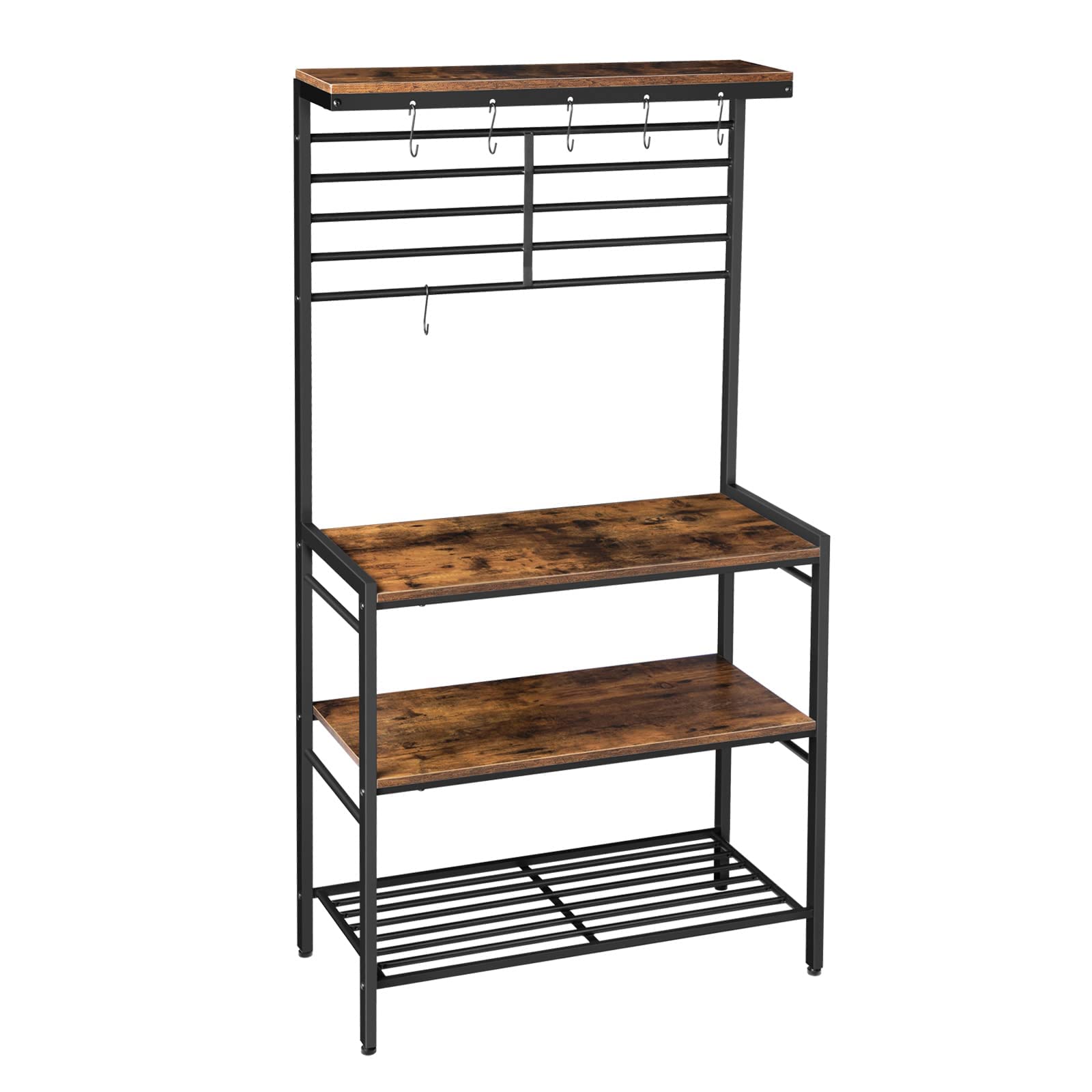 Buy HOOBRO Bakers Rack, Microwave Stand, Kitchen Storage Shelf Rack